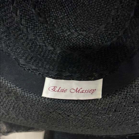 Ladies Black Victorian Touring Hat w/Black Roses
